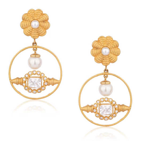 GOLD PEARL EARRINGS