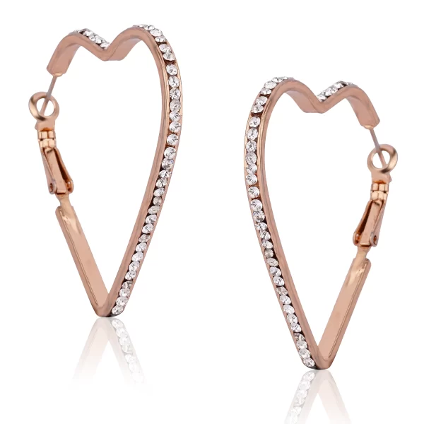HALF HEART EARRINGS