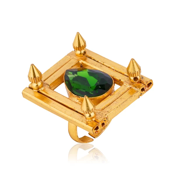 Artisan-crafted EMERALD FASHION ring.