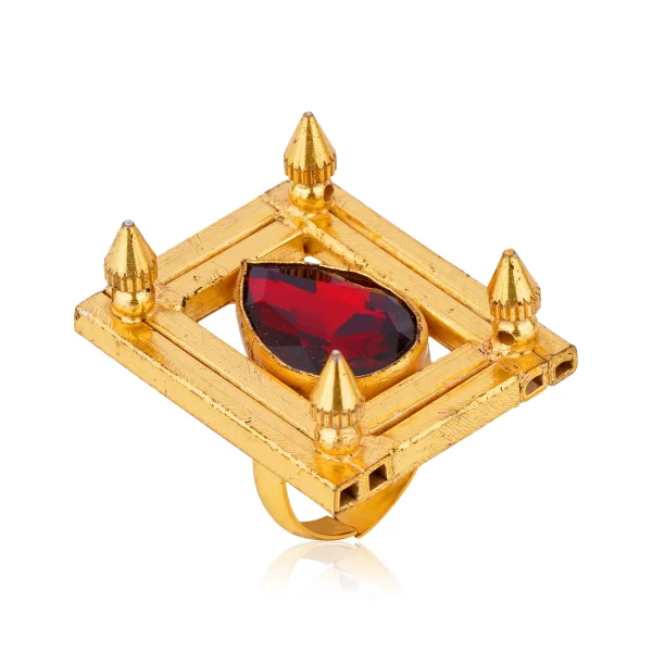 Artisan-crafted EMERALD FASHION ring.