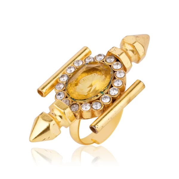 Artisan-crafted CENTRE STONE FASHION ring.