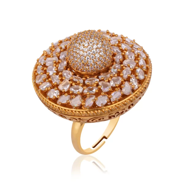 CZ DIAMOND STATEMENT RING